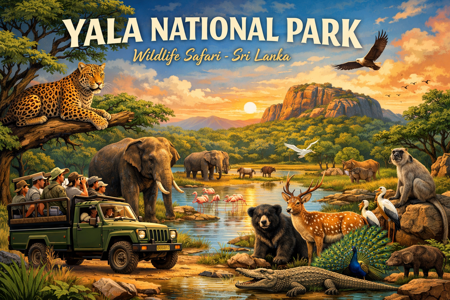 Yala National Park – Taman Nasional dengan Safari Satwa Liar Terbaik di Sri Lanka