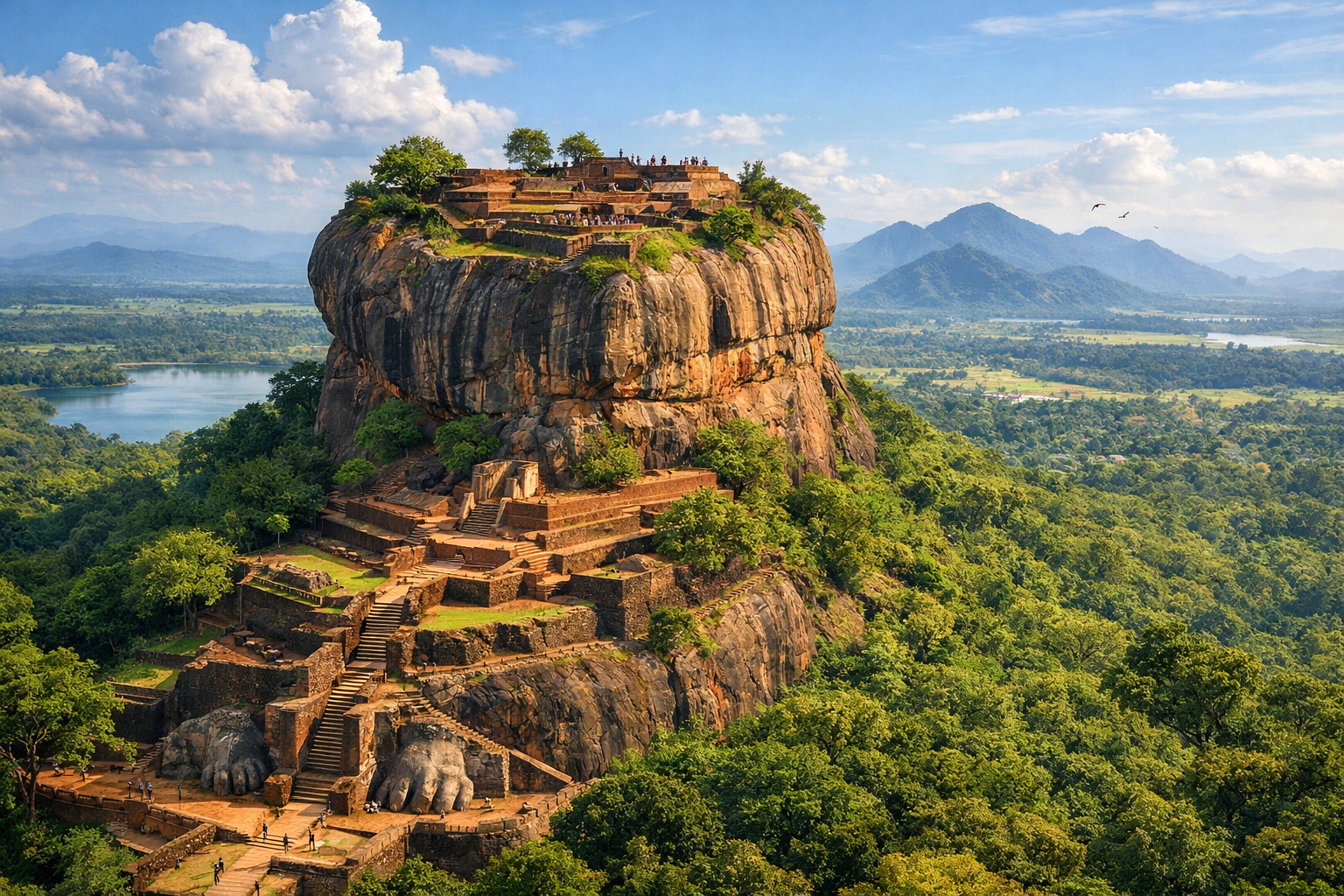 Sigiriya Rock Fortress – Benteng Batu Kuno dengan Pemandangan Alam yang Spektakuler